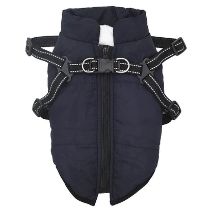 Manteau pour chiens avec harnais imperméable réfléchissant M