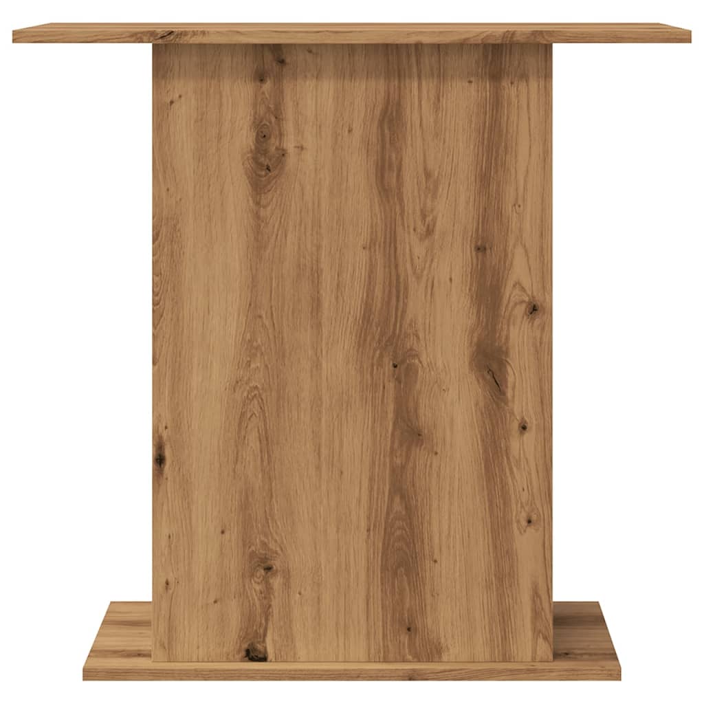 Support d'aquarium chêne artisanal 36x75x72,5cm bois ingénierie